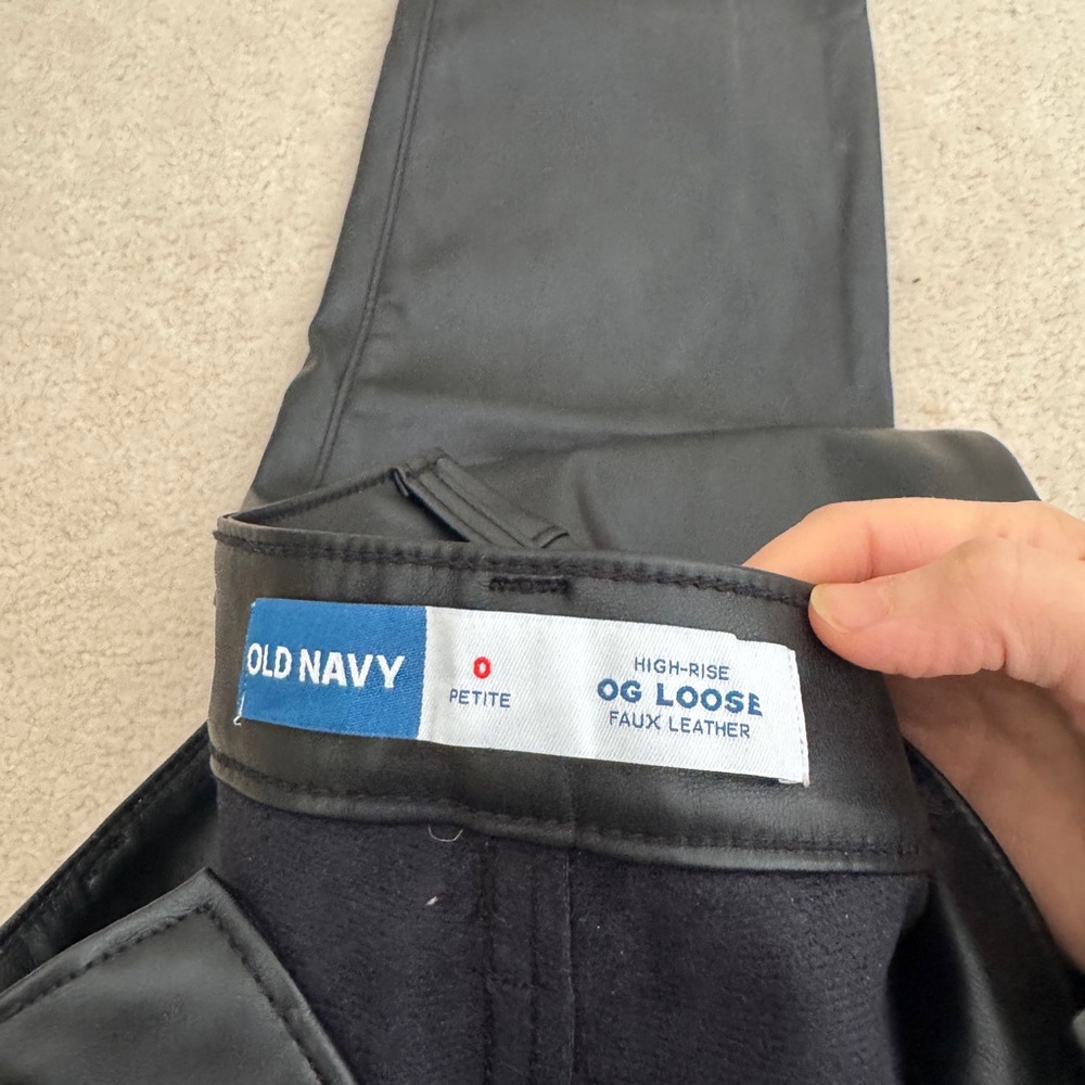 Old Navy High-Rise Faux Leather Pants
